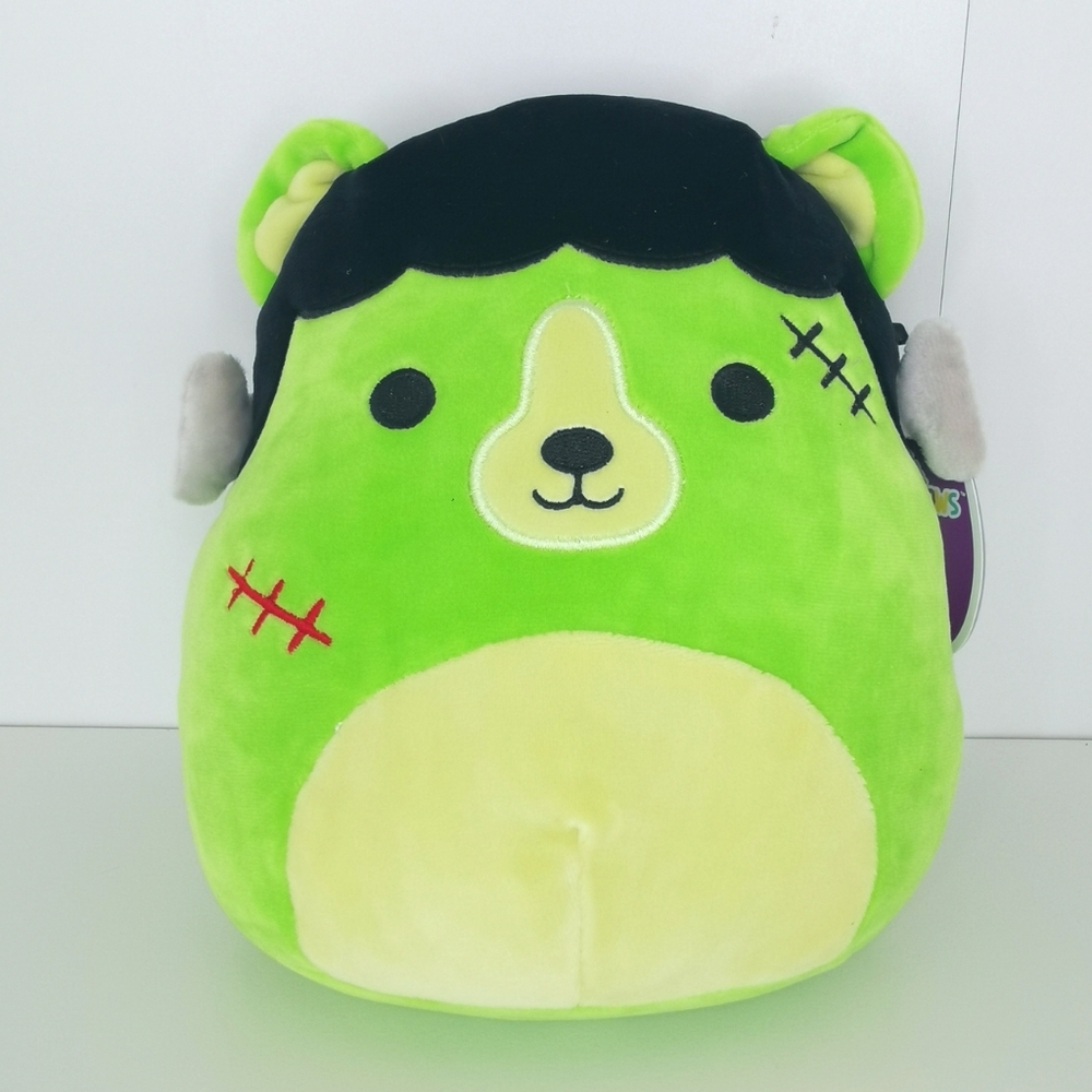 Squishmallow Len the the Frankenstein Bear 8in